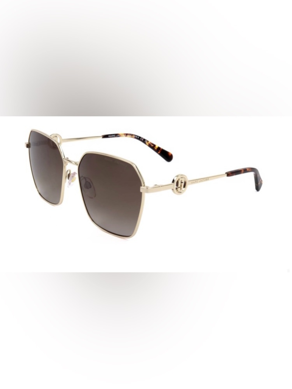 MARC JACOBS Sunglasses 729/S 06JHA Gold w/ Havana full rim square brown Gradient - Picture 2 of 15